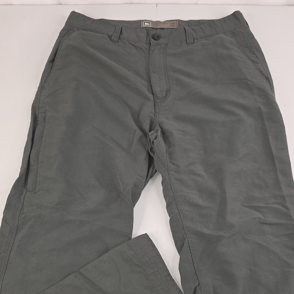 REI Co-Op Trailmade Men's Gray Pants Size 34x32 Hiking CC-1873